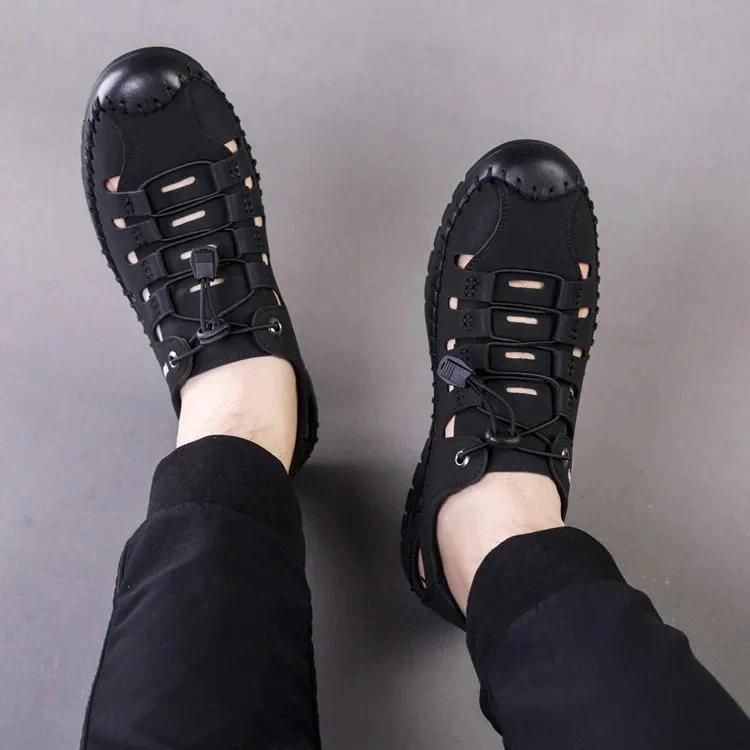 Men's Stylish Breathable Sandals( Black).