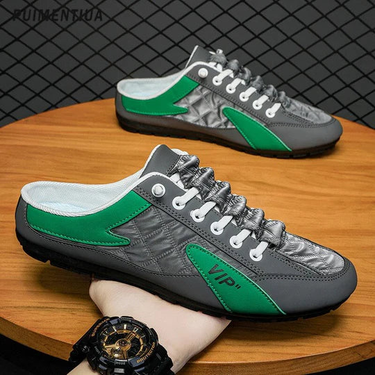 Green Men'sSlip-On Shoe